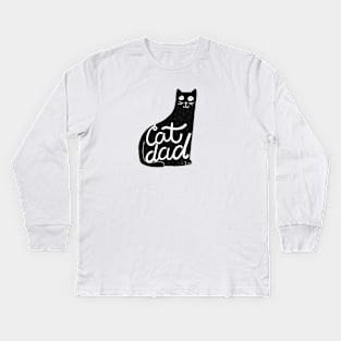 Cat Dad Kids Long Sleeve T-Shirt